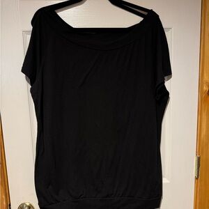 Chic Black Short Sleeve Women's Top
